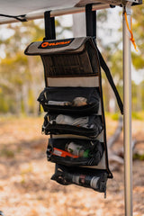 Medium Canvas Utility Roll, Hangable Camping Storage Organise for Toiletries, Kitchen Utensils, Tools & More - 400GSM Ripstop Canvas 60x24cm