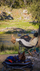 Deluxe Folding Pet Camp Bed, Removable Washable Cover, Carry Bag with Shoulder Strap, 60KG Rating