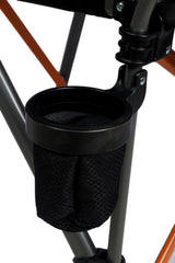 Cheynes XL Deluxe Solid Arm Camp Chair with Cushioned High Back, Wine Glass Holders, Drink Holder, Media Pocket, Self-Levelling Feet for Camping & Events, Weight Rated 200kg, Zipped Storage Pocket for Carry Bag with Shoulder Strap