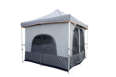 3m Gazebo Inner Tent, Waterproof, Large Double D Zippered Doors, Pegs and Carry Bag - UNIVERSAL FITS MOST GAZEBOS