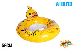 Kids Inflatable Duck Swim Ring with Seat 56cm - Ages 1-2yrs