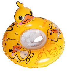 Kids Inflatable Duck Swim Ring with Seat 56cm - Ages 1-2yrs