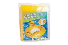 Kids Inflatable Duck Swim Ring with Seat 56cm - Ages 1-2yrs