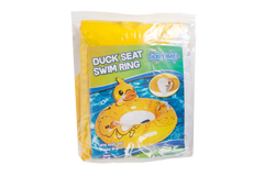 Kids Inflatable Duck Swim Ring with Seat 56cm - Ages 1-2yrs