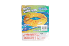 Kids Inflatable Duck Swim Ring 50cm - Ages 3+