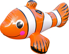 Inflatable Jumbo Clown Fish with Handles 147x87x56cm - Ages 3+