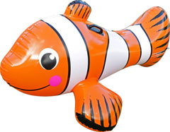 Inflatable Jumbo Clown Fish with Handles 147x87x56cm - Ages 3+