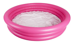 Inflatable 3 Ring Pink Kiddies Pool 152x30cm - Age 2-6yrs
