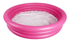 Inflatable 3 Ring Pink Kiddies Pool 152x30cm - Age 2-6yrs