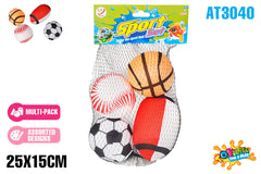 Water Splash Balls 4pc 25cm - Ages 3+