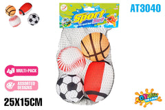 Water Splash Balls 4pc 25cm - Ages 3+