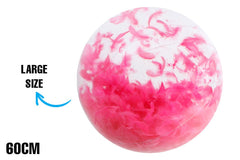 Large Inflatable Pink Feather Beach Ball 60cm