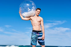 Large Inflatable White Feather Beach Ball 60cm