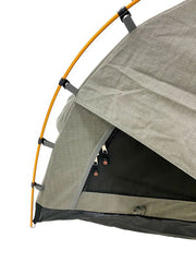 Double Trakker Easy Setup Swag 420gsm Heavy Duty Ripstop Canvas, Ultra Fine Mesh, Aluminium Poles, High Density Foam Mattress, Weatherproof, Durable, Carry Bag with Handles 145x210cm