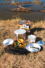4 Person - 16 Piece Aluminium Mess Kit, Lightweight and Compact