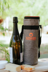 Staycool 1.5L Wine Bottle Soft Cooler Storage Bag with Zip Lid and Adjustable Shoulder Strap