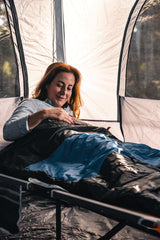 Kalgan Hooded Sleeping Bag, -2 to -7°C, Breathable Flannel Lining, Polyester Ripstop Outer, Auto Lock Zips, Sewn-in Storage Pocket, Hanging Loop, Storage Bag, 80x220cm