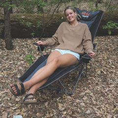 Wildtrak Hamelin Deluxe Recliner Chair, 150kg Weight Capacity