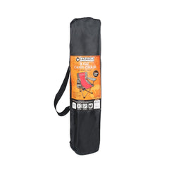 KIDS Camp Chair, Pink/Grey Foldable, Easy Clean Fabric, Drink Holder, Locking Device to Secure Legs into Place, Weight Rated 100kg, Carry Bag with Shoulder Strap