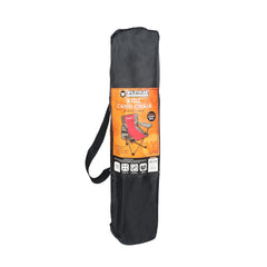 KIDS Camp Chair, Pink/Grey Foldable, Easy Clean Fabric, Drink Holder, Locking Device to Secure Legs into Place, Weight Rated 100kg, Carry Bag with Shoulder Strap
