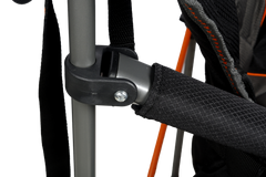 Nannup Deluxe Foldable Camp Chair, Cushioned Adjustable Lumbar Support, Wine Glass Holder, Media Storage Pocket, Zippered Storage Pocket for Carry Bag with Shoulder Strap, Weight Rated 200kg Camping and Events