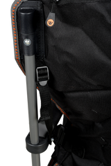 Nannup Deluxe Foldable Camp Chair, Cushioned Adjustable Lumbar Support, Wine Glass Holder, Media Storage Pocket, Zippered Storage Pocket for Carry Bag with Shoulder Strap, Weight Rated 200kg Camping and Events