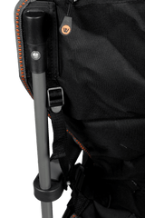 Nannup Deluxe Foldable Camp Chair, Cushioned Adjustable Lumbar Support, Wine Glass Holder, Media Storage Pocket, Zippered Storage Pocket for Carry Bag with Shoulder Strap, Weight Rated 200kg Camping and Events