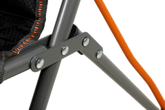 Yamba Solid Arm Camp Chair with Lumbar Support, Wine Glass Holder, Carry Bag with Shoulder Strap, Weight Rated 200kg Camping and Events