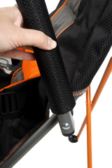 Yamba Solid Arm Camp Chair with Lumbar Support, Wine Glass Holder, Carry Bag with Shoulder Strap, Weight Rated 200kg Camping and Events