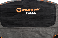 Falls Event Camp Chair, Foldable, Slight Recline, Cushioned, High Back, Drink Holder, Media Storage Pocket, Padded Arms, Low Rise, Weight Rated 135kg, Carry Bag with Shoulder Strap