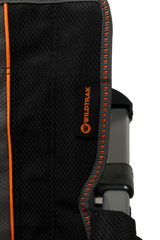 Falls Event Camp Chair, Foldable, Slight Recline, Cushioned, High Back, Drink Holder, Media Storage Pocket, Padded Arms, Low Rise, Weight Rated 135kg, Carry Bag with Shoulder Strap