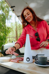 Fly Repeller Fan Rechargeable, Last 30hrs Fast Charging, Ceiling Hook