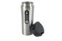 Offroad 12V Travel Mug | 450ml Electric Heated Mug with Secure Lid for Car, 4WD & Worksite Use