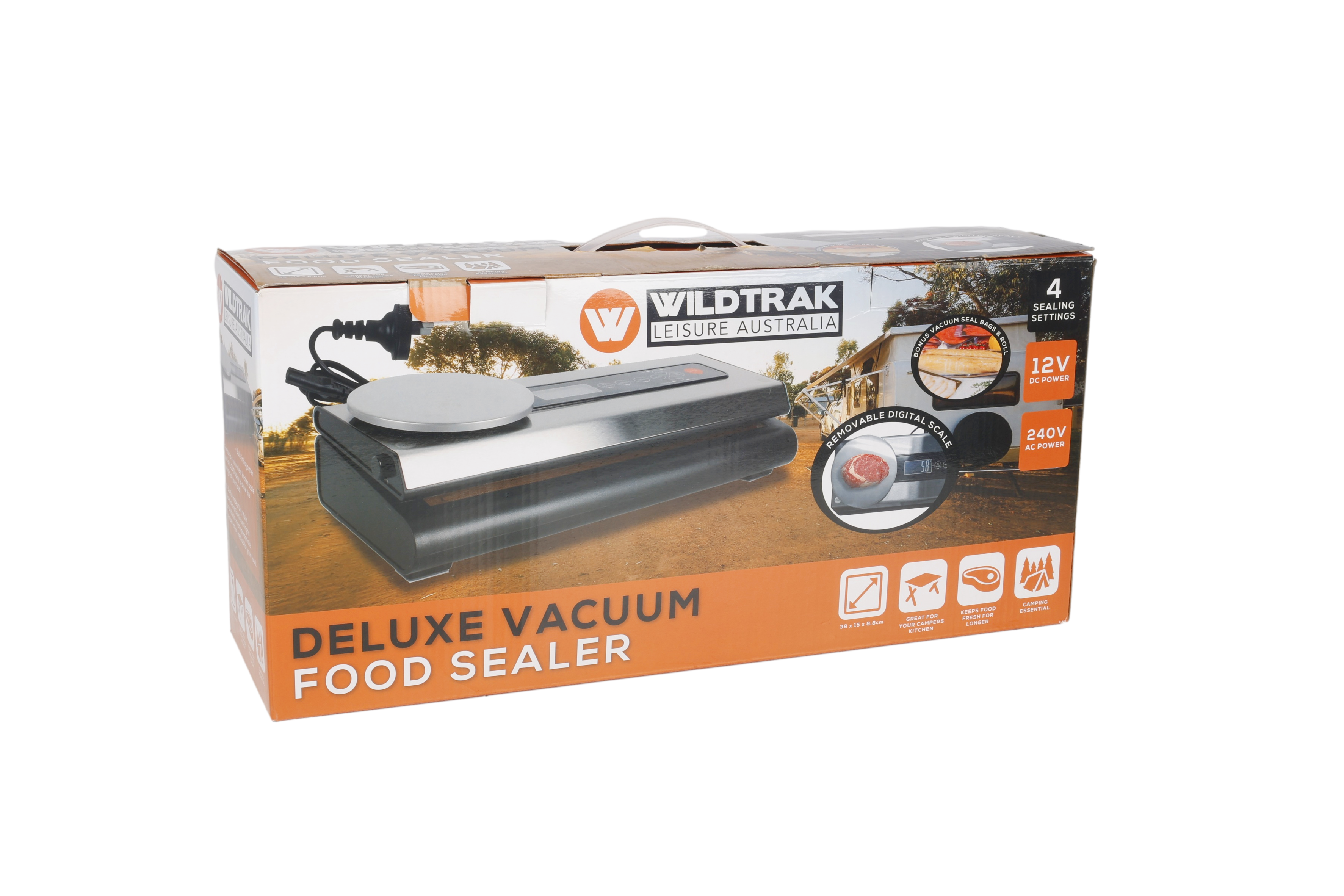 DELUXE 12V/240V VACUUM SEALER WITH REMOVABLE SCALE