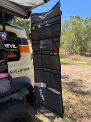 14 Pocket Car Caravan Camping Hanging Organiser with Mirror