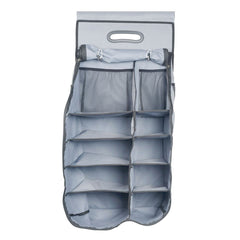 Hanging Organiser Caravan/Car Camping with Fully Zipped Flap 12 Compartments