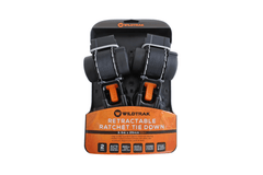 2pk Retractable Ratchet Tie Down Straps 3.5Mx25MM