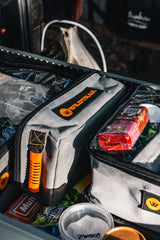 Large Canvas Clear Top Storage Bag with Handles 35x25x13cm Heavy-Duty 400gsm Ripstop Canvas for 4WD & Camping