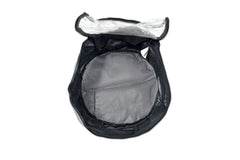 Round Mesh Base Canvas Clear Top Caravan RV Hose Storage Bag with Handles 40x19cm Heavy-Duty 400gsm Ripstop Canvas for 4WD & Camping