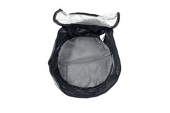 Round Mesh Base Canvas Clear Top Caravan RV Hose Storage Bag with Handles 40x19cm Heavy-Duty 400gsm Ripstop Canvas for 4WD & Camping