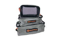 Medium Mesh Base Extra Height Canvas Clear Top Storage Bag with Handles 35x20x15cm Heavy-Duty 400gsm Ripstop Canvas for 4WD & Camping