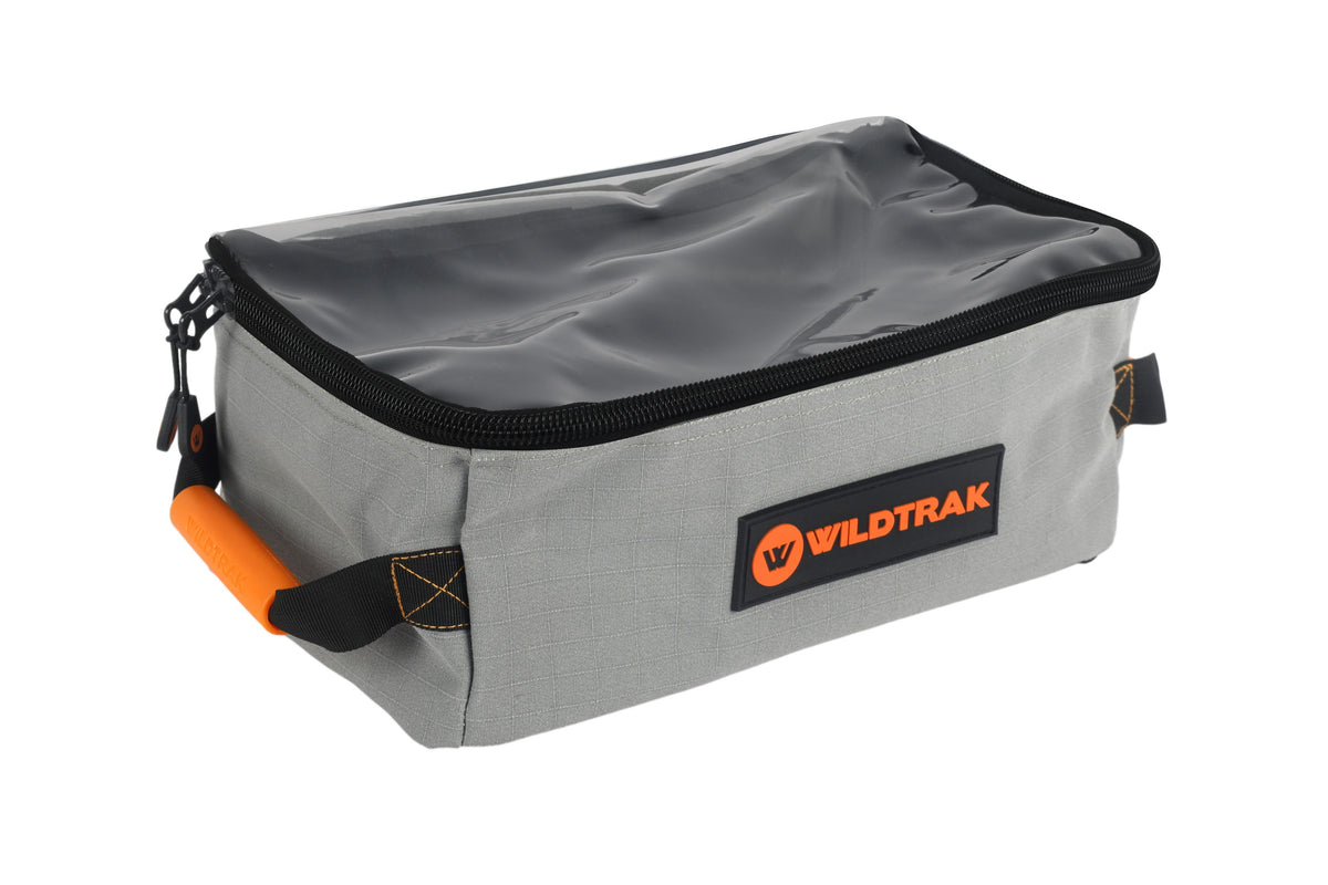 Medium Mesh Base Extra Height Canvas Clear Top Storage Bag with Handles 35x20x15cm Heavy-Duty 400gsm Ripstop Canvas for 4WD & Camping