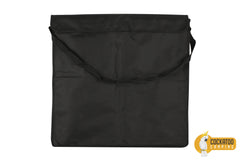 CockatooCamping™ Ironbuddy 50cm Folding Flat Firepit with Stainless Grill Includes Canvas Carry Bag with Handles