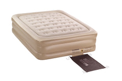 Queen Double Height Quickbed Air Mattress, Heavy Duty PVC, Plush Rayon-Flocked Top, 198 x 152 x 45cm
