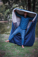 Mudgee Tall -3°C Sleeping Bag, Hollow Fiber Construction, Thermolock™ Draft Tube, Machine Washable