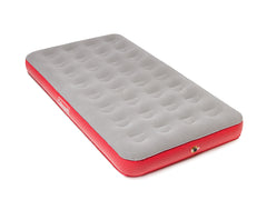 XL Single Quickbed Plus Air Mattress, Heavy Duty PVC , Soft Plush Rayon Flocked Top, Double Lock Valve, 187x 99 x24cm