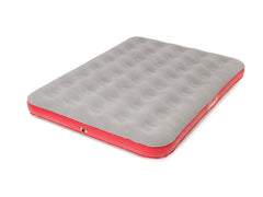 Double Quickbed Plus Air Mattress, Heavy Duty PVC , Soft Plush Rayon Flocked Top, Double Lock Valve, 188 x 137 x 20cm
