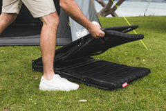 Big Sky Deluxe Stretcher Bed, Flat Fold, Steel Frame, Silicone Grips, Poly Cotton Foam Mattress, Comfortsmart Coil Suspension, 203 x 76 x 38cm, 135kg