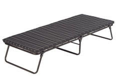 Big Sky Compact Stretcher Bed, Flat Fold, Steel Frame, Silicone Grips, Poly Cotton Foam Mattress, Comfortsmart Coil Suspension, 175 x 63 x 38cm, 102kg