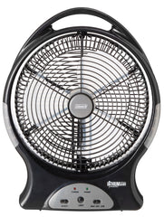 12 Inch/30cm 240V/12V Rechargeable Lithium Ion Fan with LED Lights